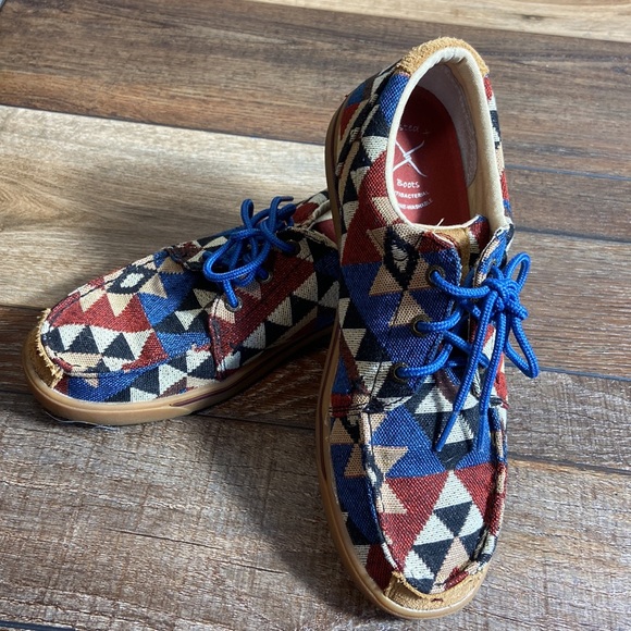 Twisted X Hooey Loper Moc Toe Geometric Sneakers Size Men’s 8 - Picture 2 of 12